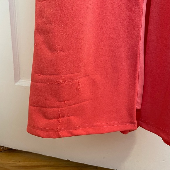 NWT Lulu’s Impressive Glamour Coral Pink Sleeveless Column Maxi Dress - Picture 6 of 7